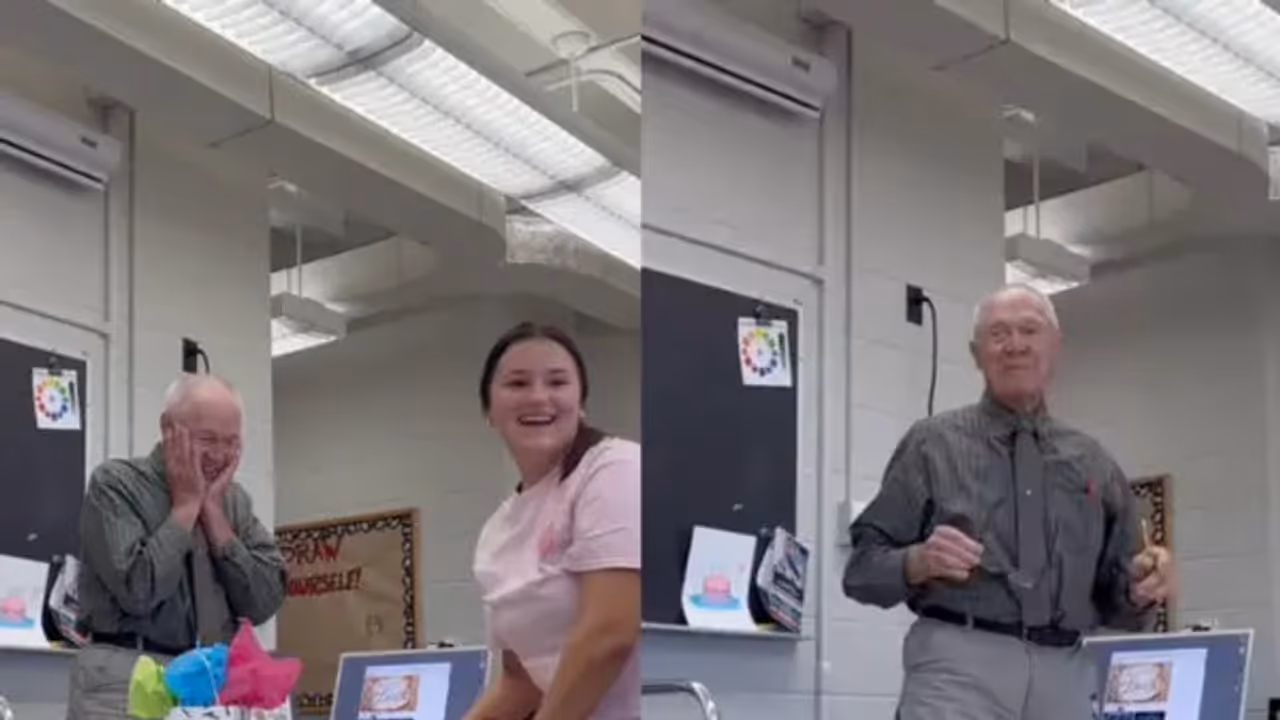 Students Surprise Professor Who Loves Collecting Ties Students Surprise Professor Who Loves Collecting Ties