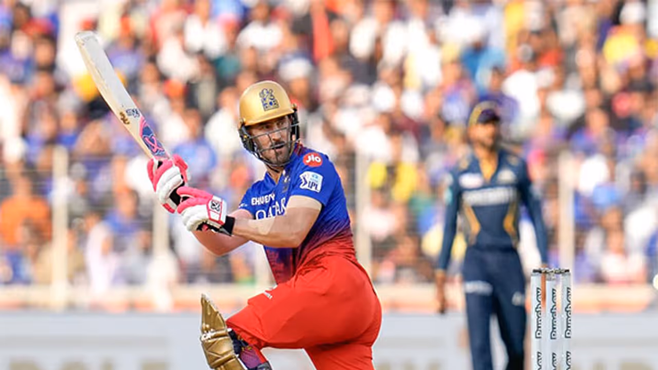 Faf Du Plessis in action for RCB. (Photo IPL)