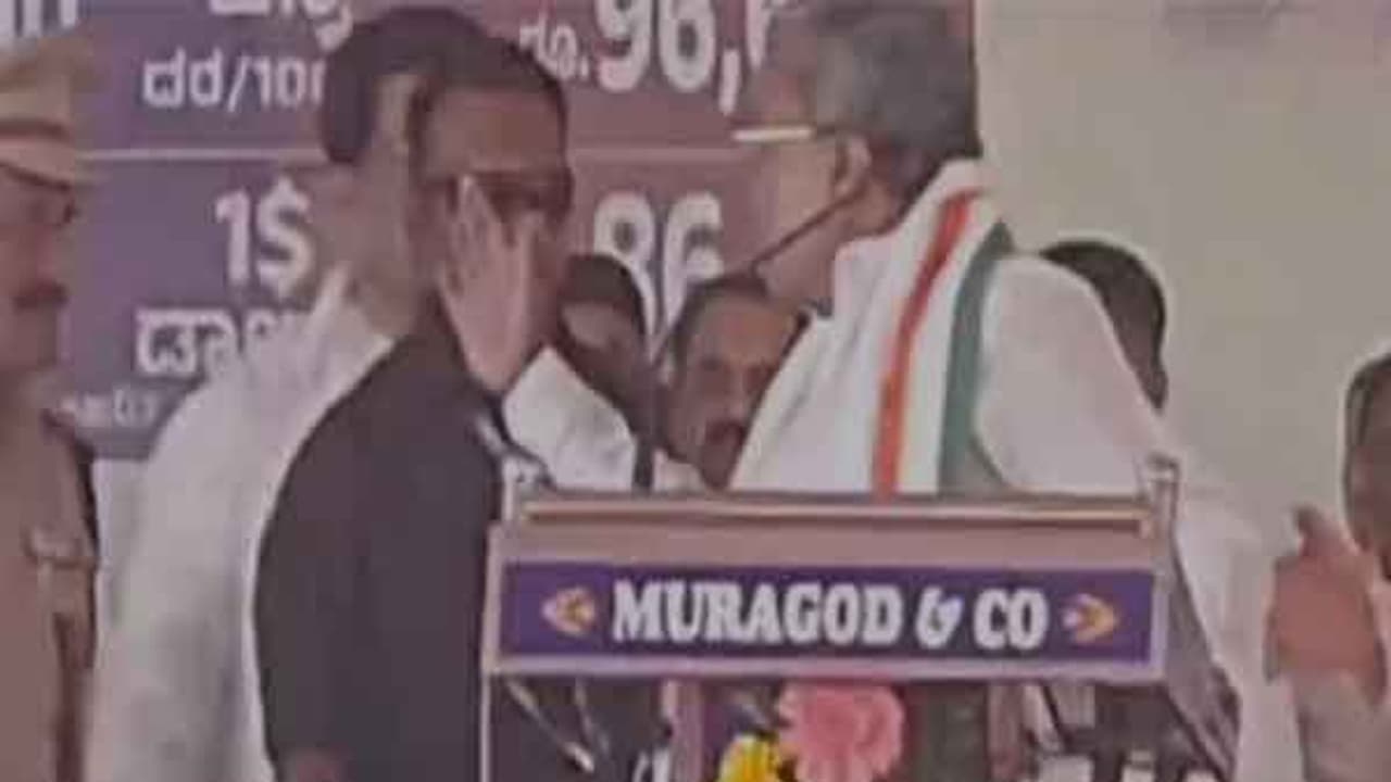 JDS shares purported video of CM Siddaramaiah of nearly slapping police officer (Photo/ANI)