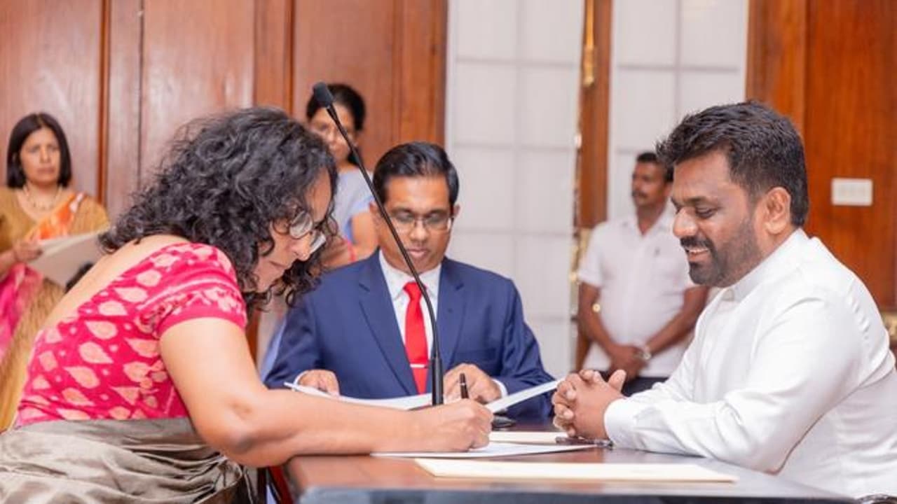 Harini Amarasuriya sworn in as Prime Minister of Sri Lanka bsm Harini Amarasuriya sworn in as Prime Minister of Sri Lanka bsm