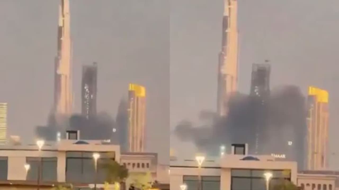 Dubai's Burj Khalifa Hit By Iran Missile Dubai's Burj Khalifa Hit By Iran Missile