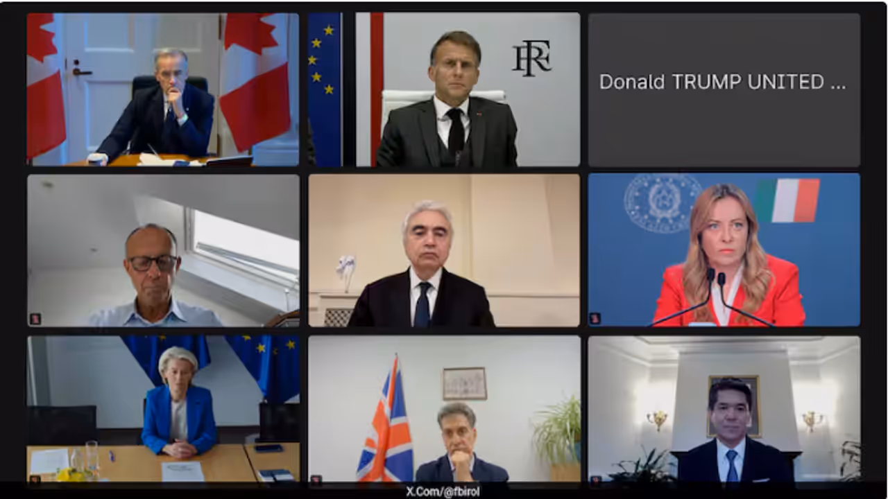 Donald Trump's Camera Off During G7 Call Donald Trump's Camera Off During G7 Call