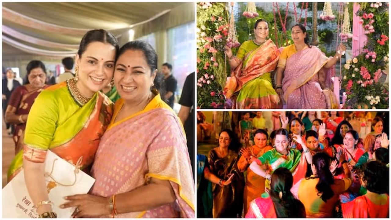 Kangana Ranaut and Rekha Gupta Kangana Ranaut and Rekha Gupta