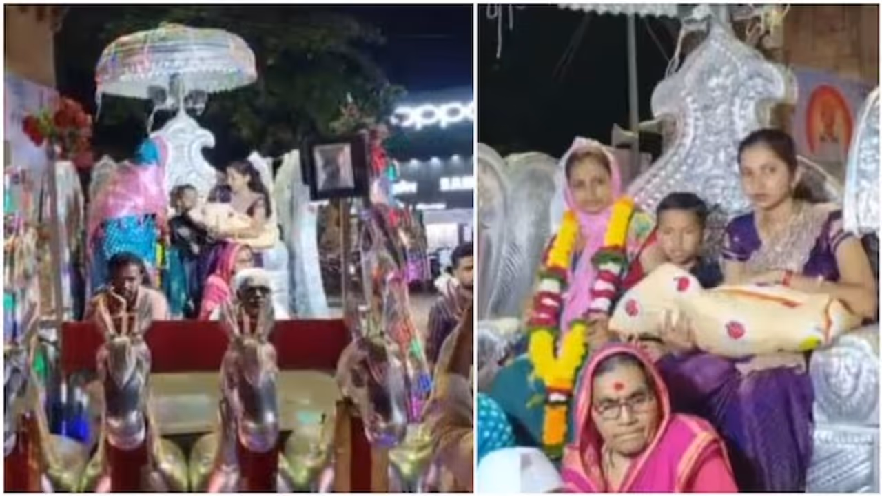 Maharashtra family in Beed celebrated the birth of a baby girl after 200 years Maharashtra family in Beed celebrated the birth of a baby girl after 200 years