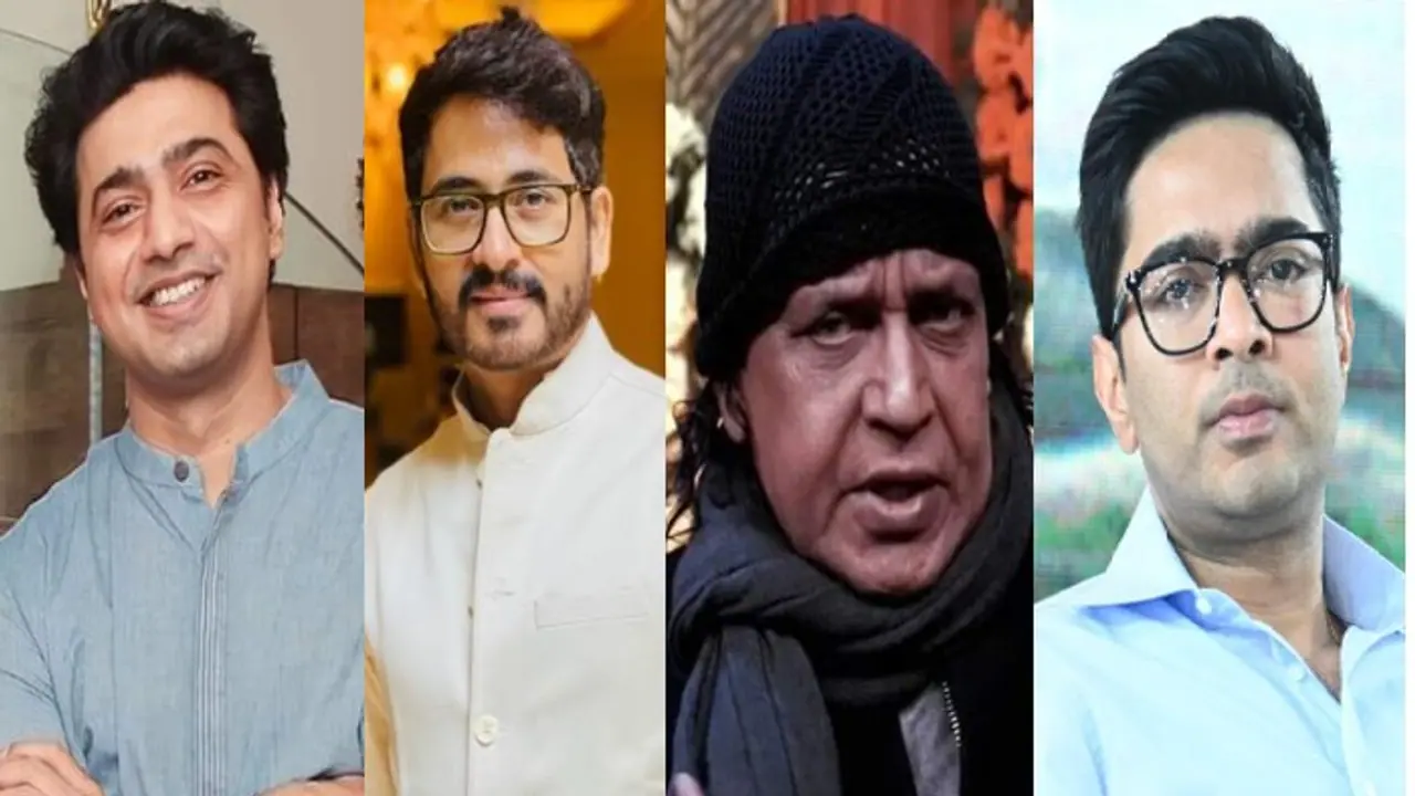 Abhishek Banerjee Hiran Chatterjee Dev Mithun chakraborty Abhishek Banerjee Hiran Chatterjee Dev Mithun chakraborty
