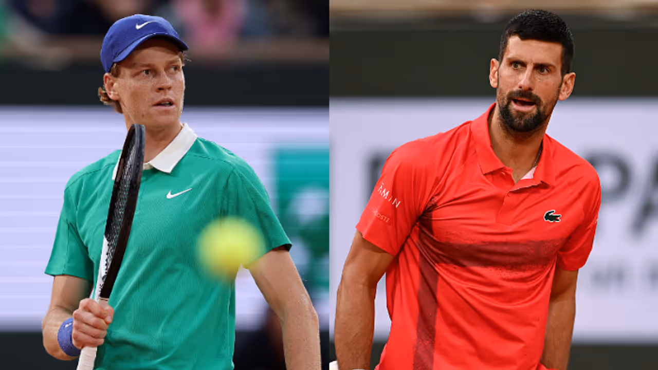 Jannik Sinner and Novak Djokovic