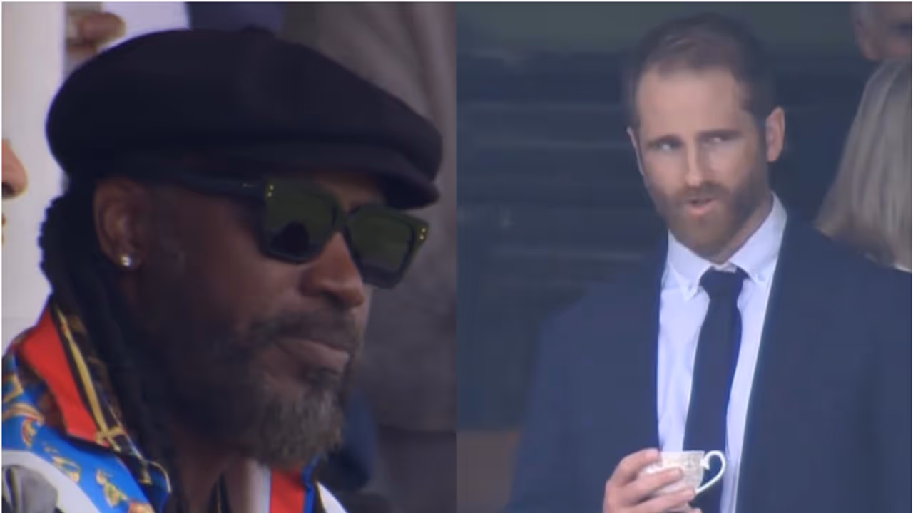 Chris Gayle and Kane Williamson Chris Gayle and Kane Williamson