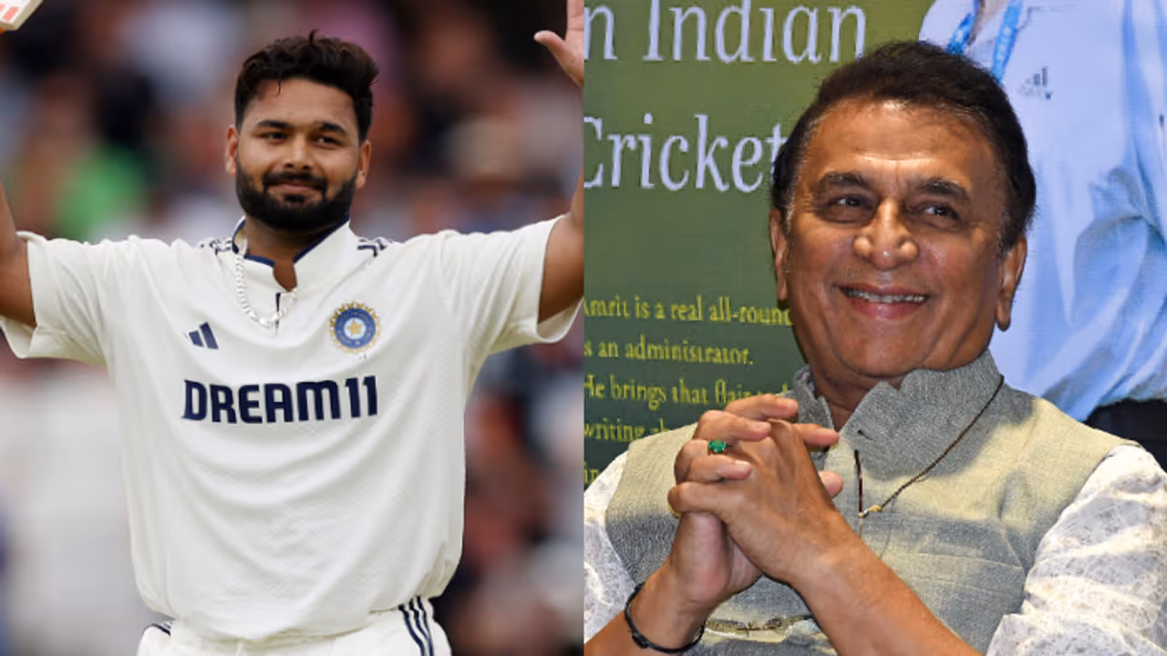 Rishabh Pant and Sunil Gavaskar