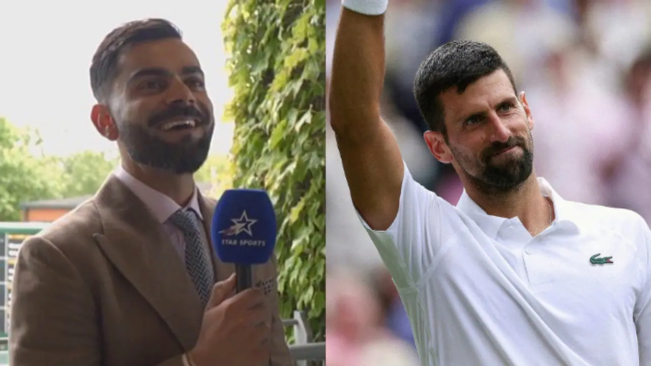 Virat Kohli and Novak Djokovic Virat Kohli and Novak Djokovic
