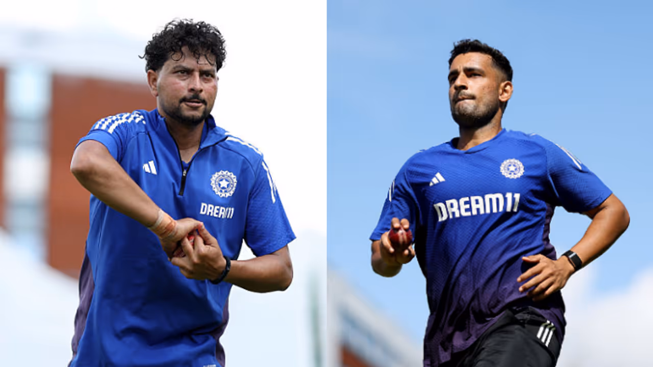 Kuldeep Yadav and Anshul Kamboj