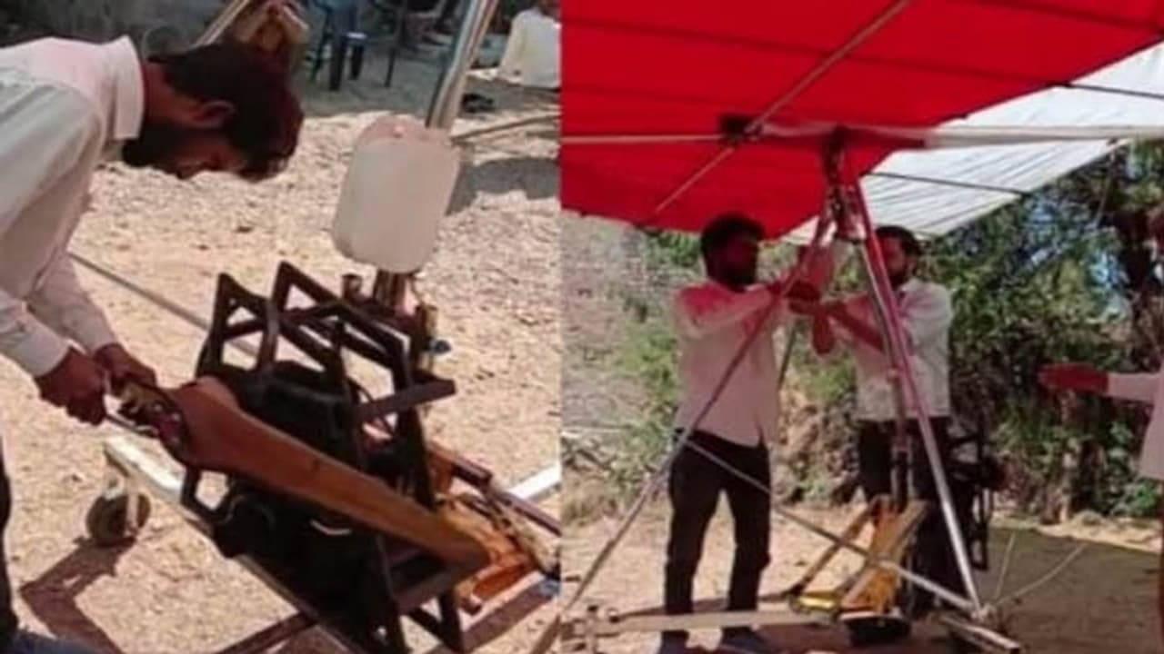 sirohi news desi jugaad 10th pass man built a paraglider sirohi news desi jugaad 10th pass man built a paraglider