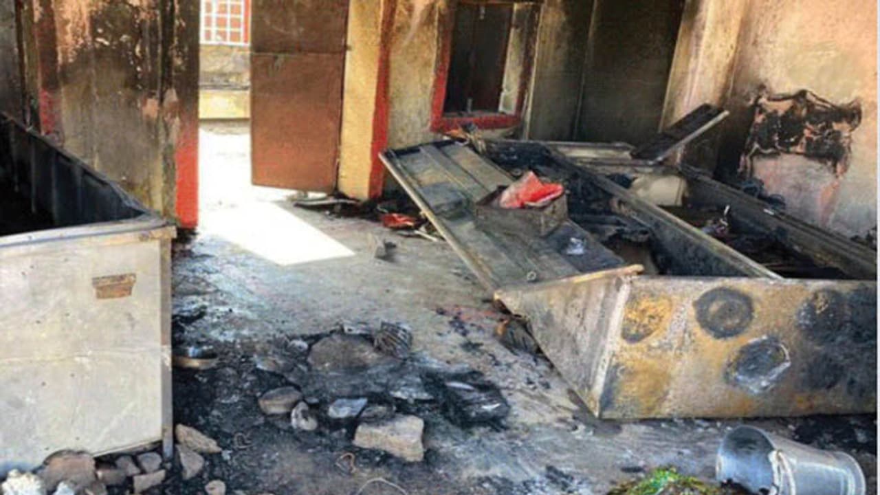 Explosion after gas cylinder leakage