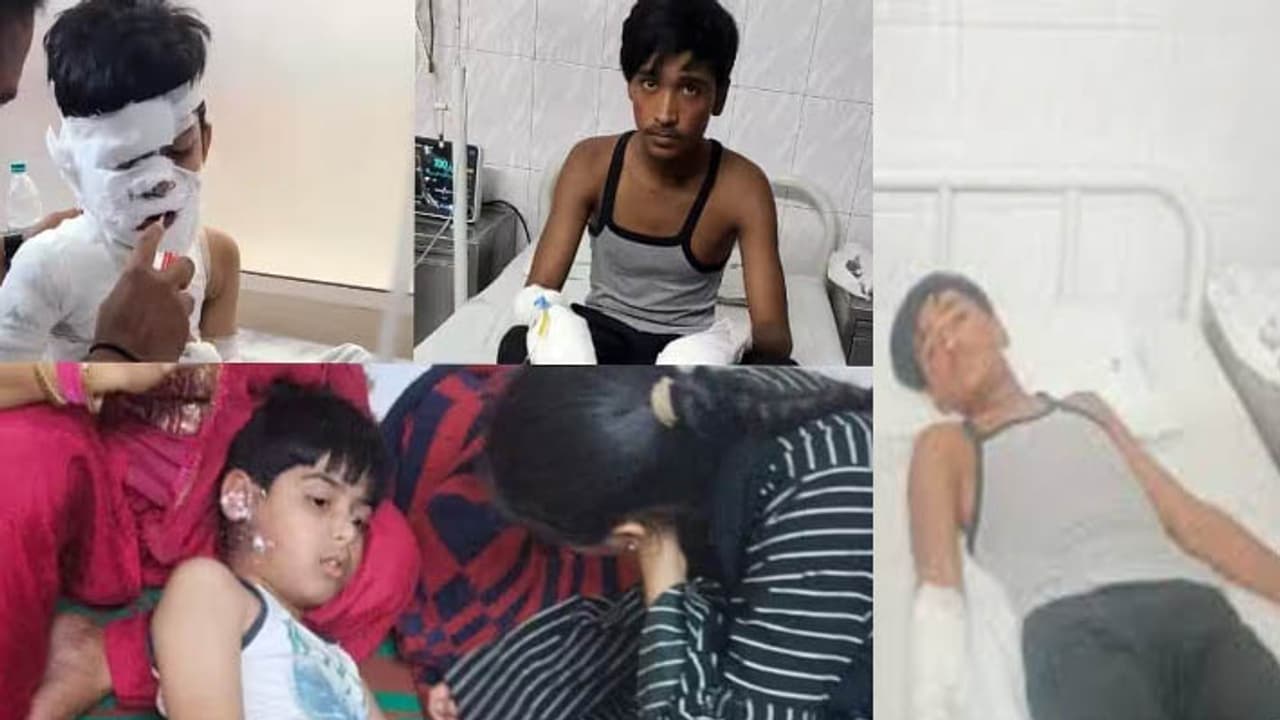 kota news four children electrocuted current from high tension line in madrasa 