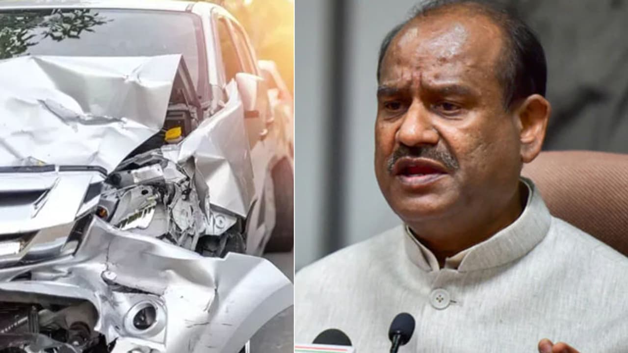 lok sabha speaker om birla brother car accident on Jaipur Delhi Highway lok sabha speaker om birla brother car accident on Jaipur Delhi Highway