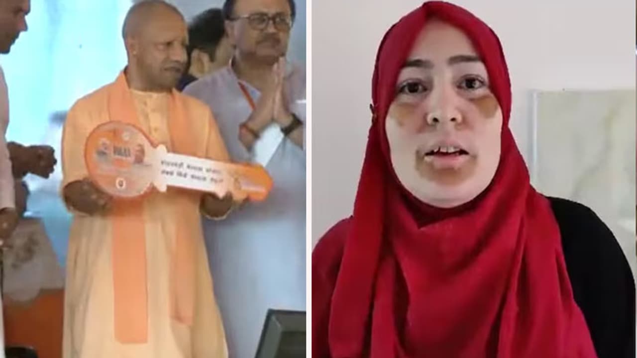 cm yogi adityanath hand over 76 flats keys