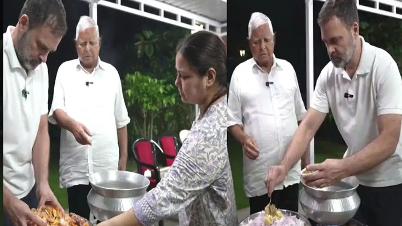 Rahul Gandhi learned his secret recipe from Lalu ji Rahul Gandhi learned his secret recipe from Lalu ji