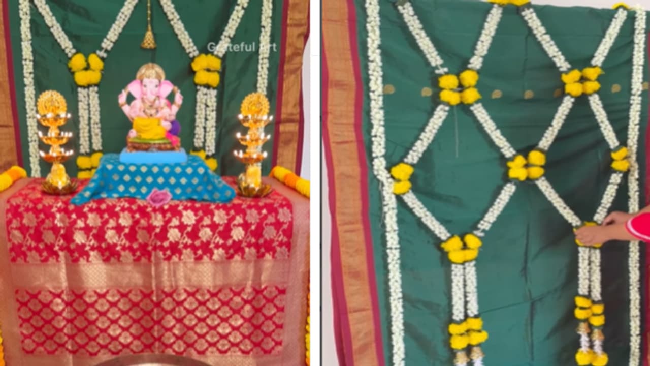 Ganesh chaturthi 2023 decoration idea Ganesh chaturthi 2023 decoration idea