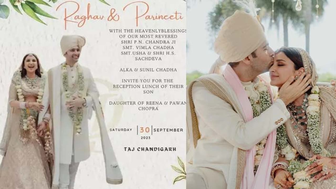 Parineeti Chopra Raghav Chadha Chandigarh Reception Invite Leaks