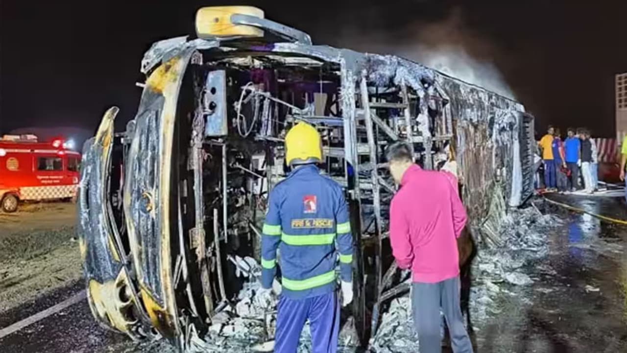 Major bus road accident in Bharatpur 