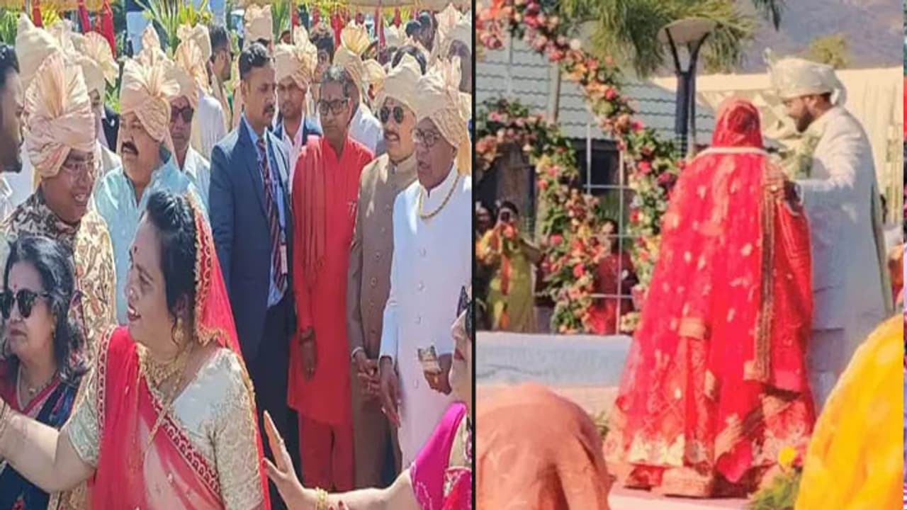 MP CM Mohan Yadav Son Vaibhav Yadav Wedding in Pushkar Take Seven Rounds Today Rajasthan MP CM Mohan Yadav Son Vaibhav Yadav Wedding in Pushkar Take Seven Rounds Today Rajasthan