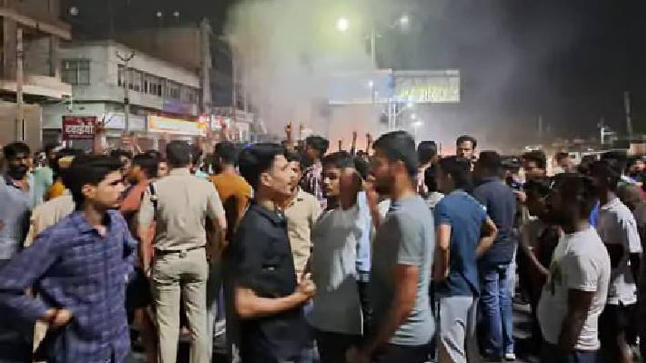 Heavy police deployment Heavy police deployment