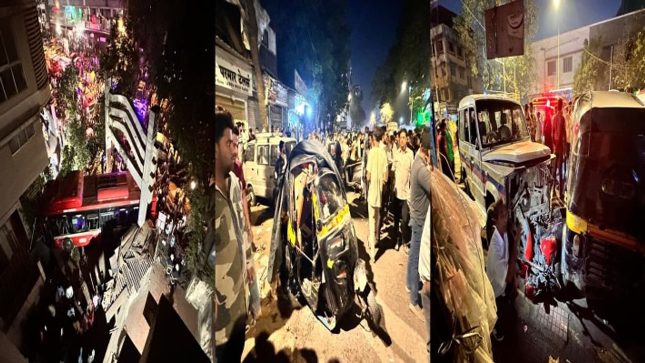 BEST Bus Loses Control BEST Bus Loses Control