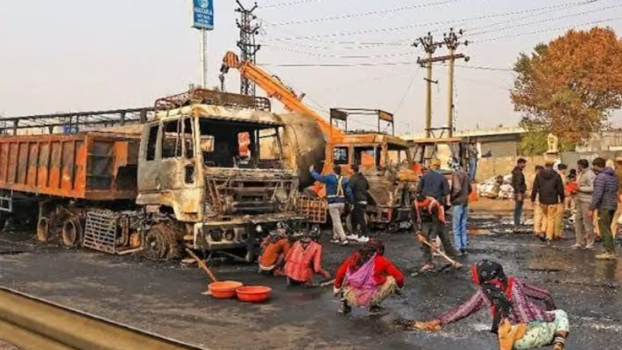 Jaipur Bhankrota LPG tank blast accident Jaipur Bhankrota LPG tank blast accident
