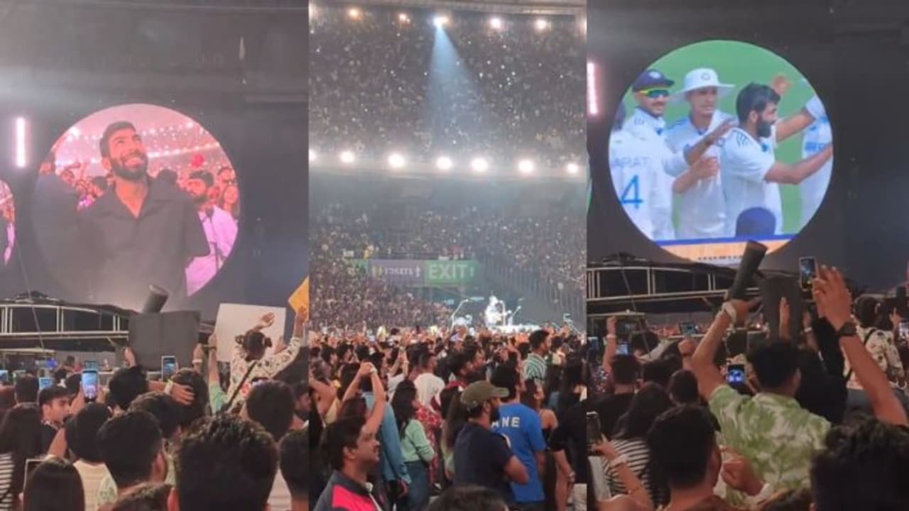 JASPRIT BUMRAH COLDPLAY AHMEDABAD