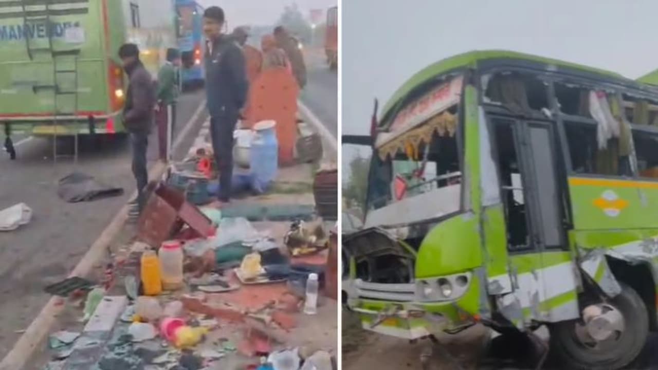 Dausa News two women died bus accident