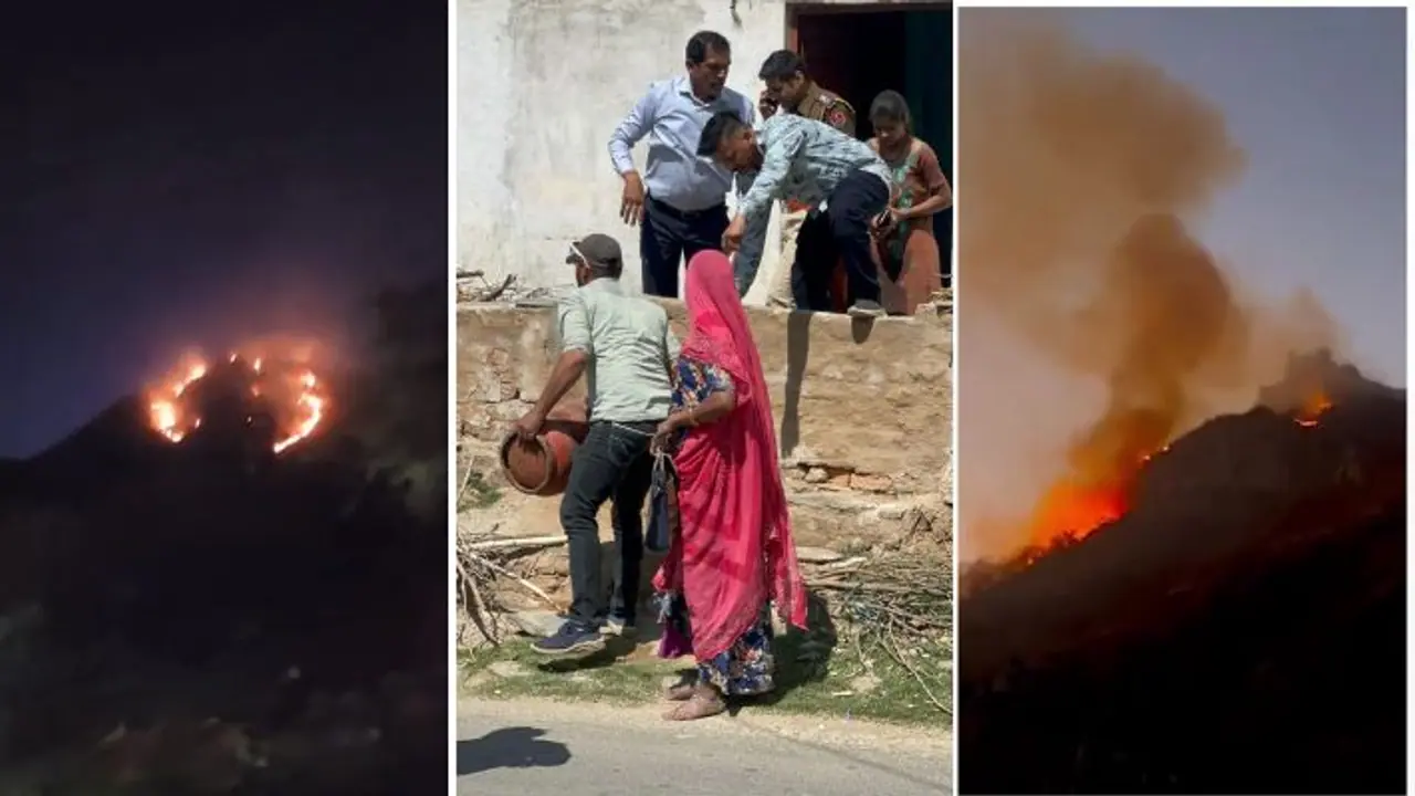 fire breaks out in sajjangarh century fire breaks out in sajjangarh century