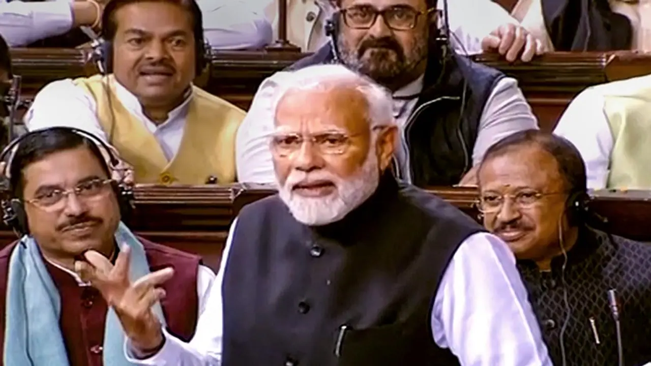 PM Modi in Rajya Sabha PM Modi in Rajya Sabha