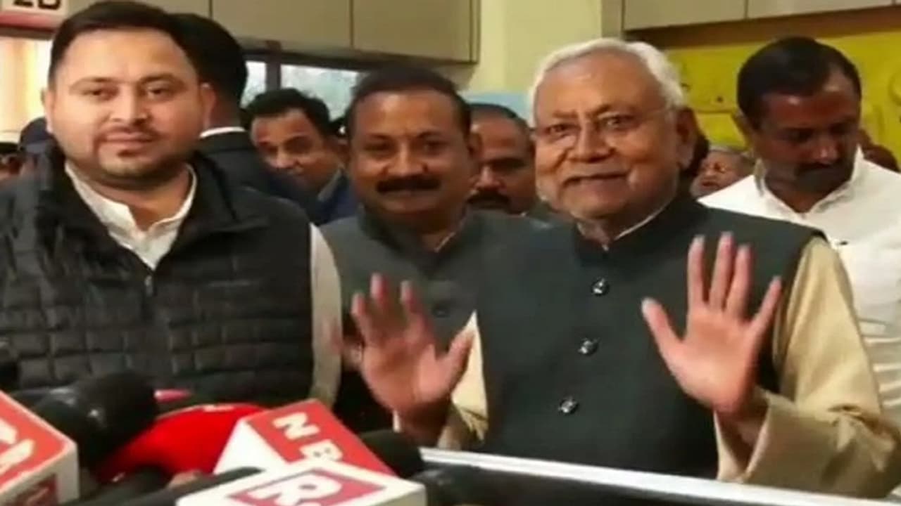 Bihar CM Nitish Kumar and DCM Tejaswi Yadav Bihar CM Nitish Kumar and DCM Tejaswi Yadav