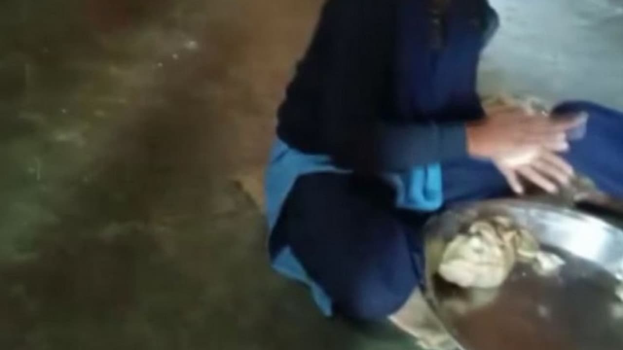 girl students making chapatis in hostel girl students making chapatis in hostel