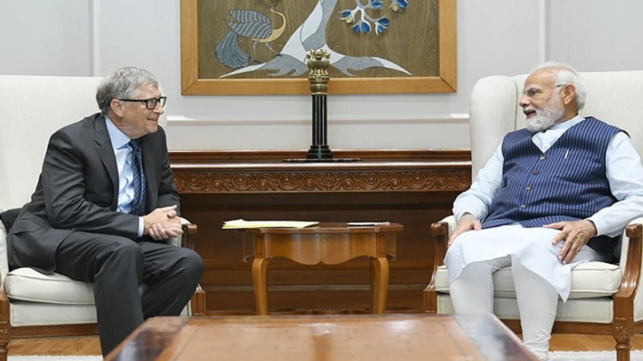 Bill Gates with PM Modi