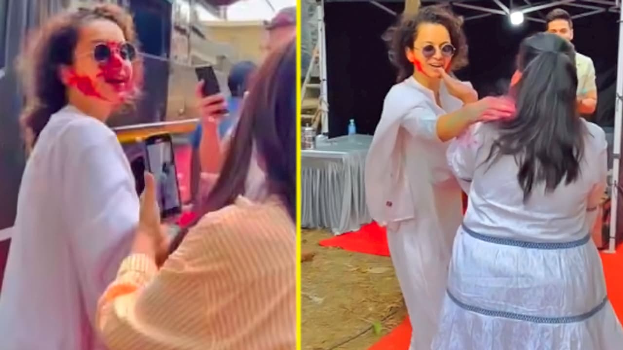 Kangana Ranaut Holi Kangana Ranaut Holi