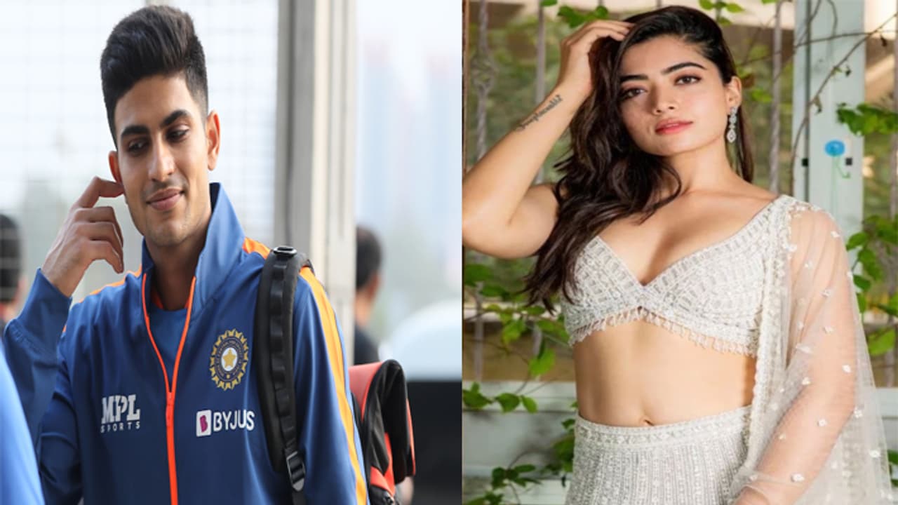 Shubman gill rumoured affair with rashmika mandanna Shubman gill rumoured affair with rashmika mandanna