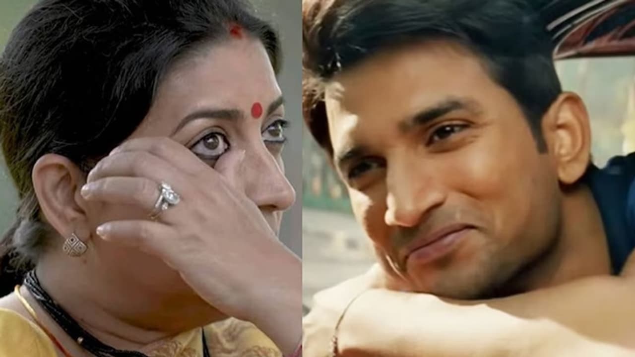 Smriti Irani Sushant Singh Rajput Smriti Irani Sushant Singh Rajput
