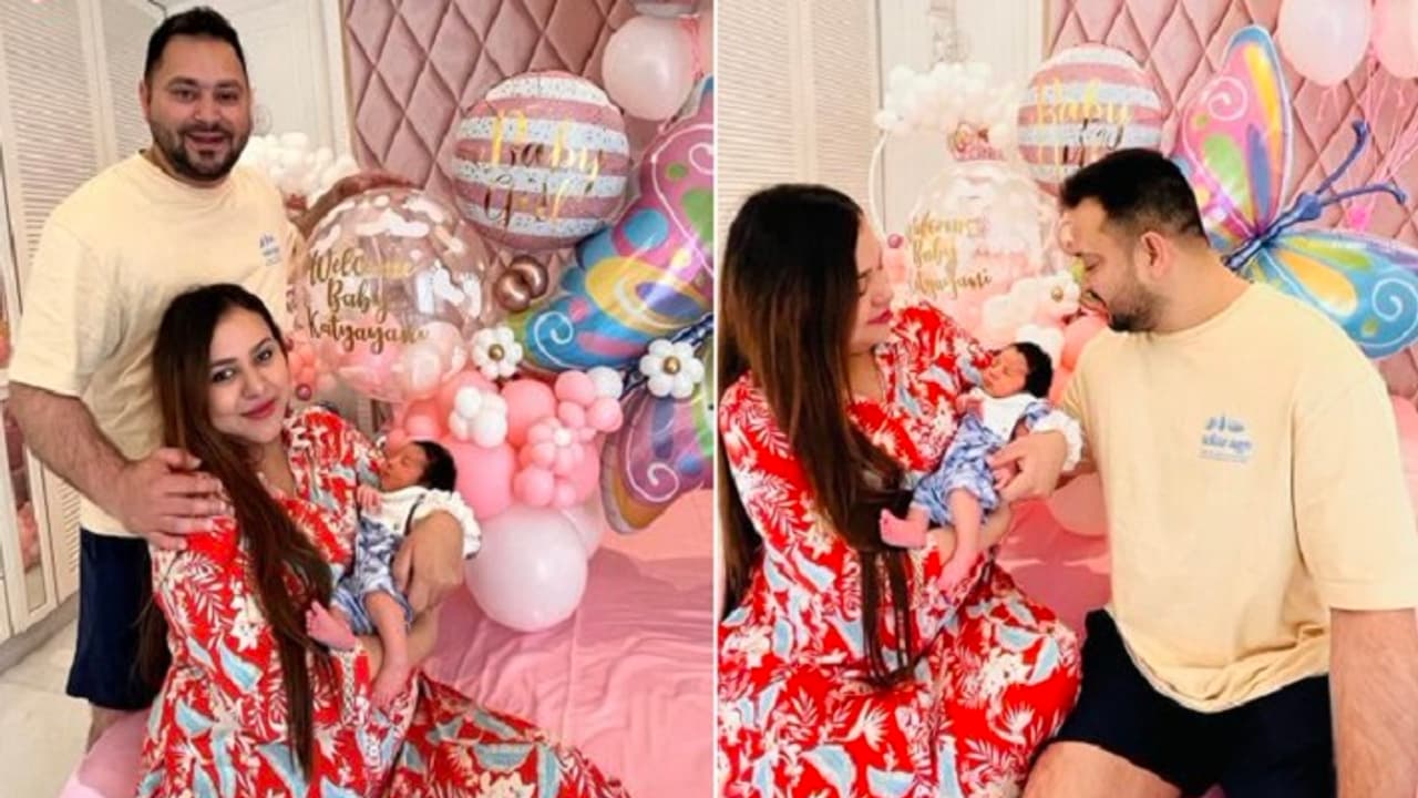 tejashwi yadav with his daughter tejashwi yadav with his daughter