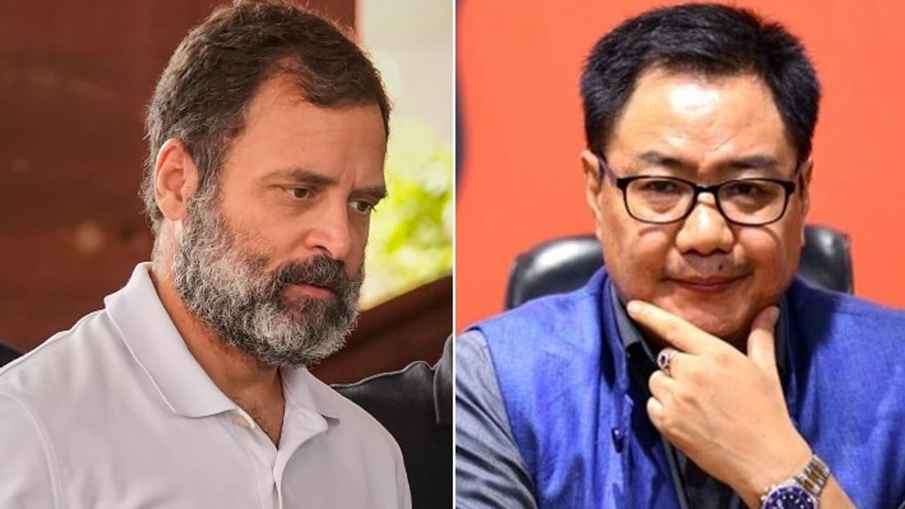 Rahul Gandhi and Kiren Rijiju