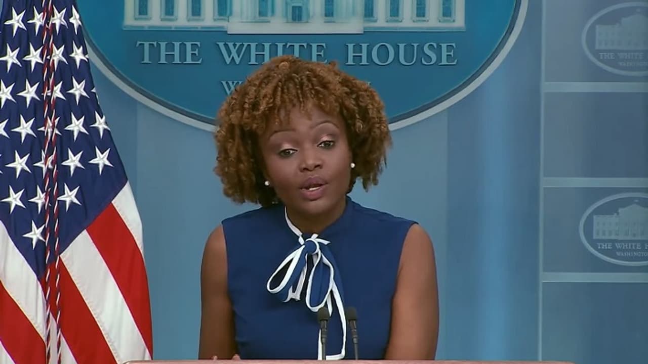 White House press secretary Karine Jean Pierre White House press secretary Karine Jean Pierre