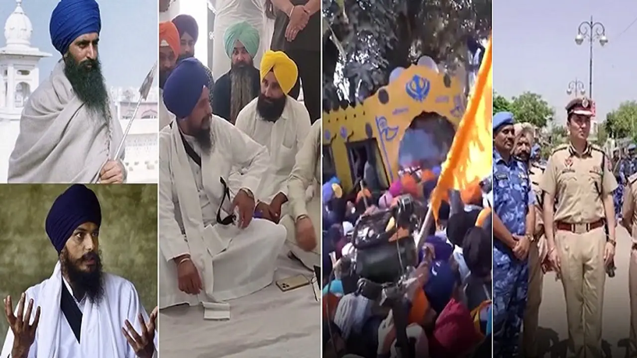 Amritsar news speculations of amritpal singh surrender he did Cosmetic surgery to look like bhindranwala zrua Amritsar news speculations of amritpal singh surrender he did Cosmetic surgery to look like bhindranwala zrua