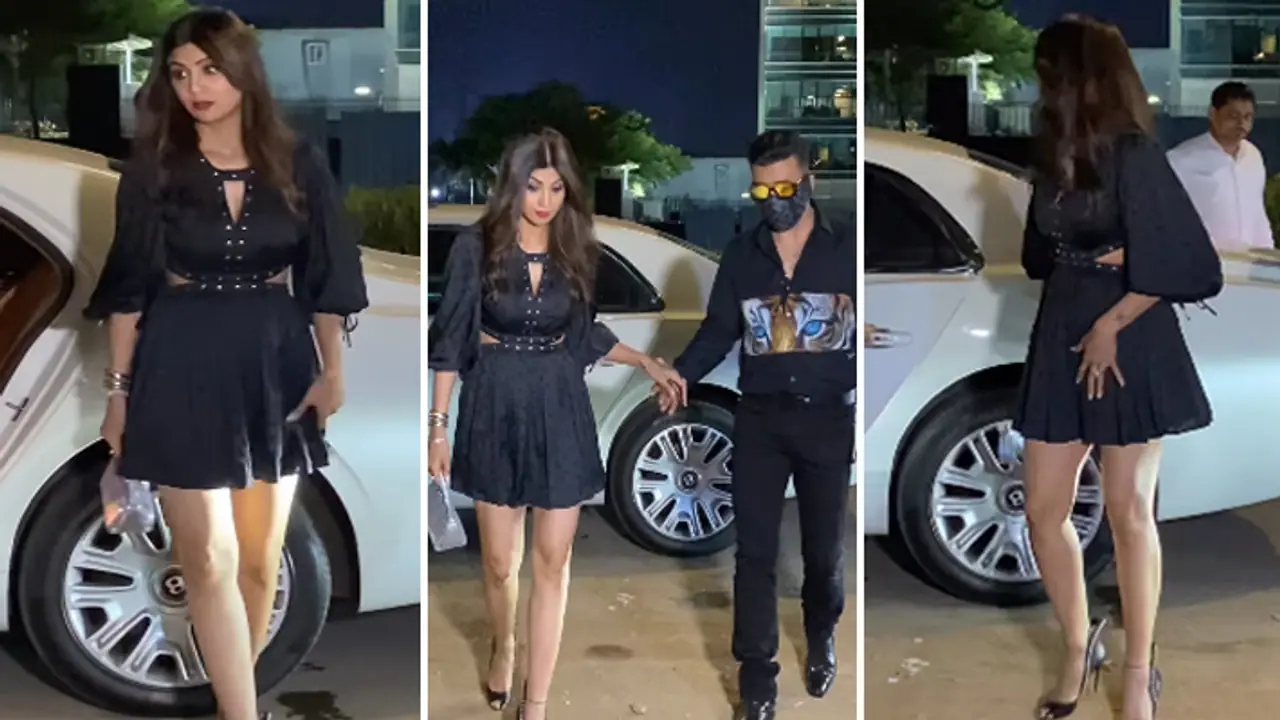 shilpa shetty spotted with husband raj kundra 