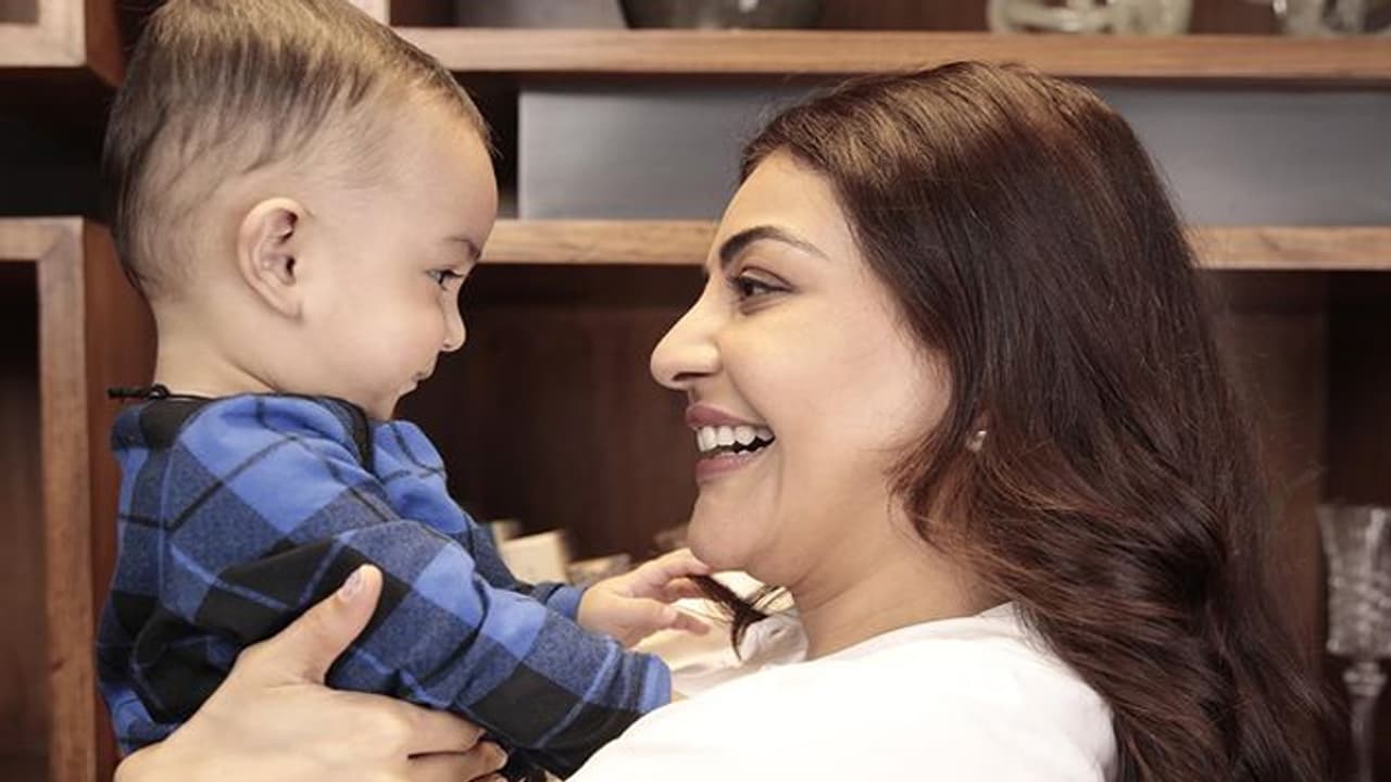 kajal aggarwal celebrates son Neil first birthday kajal aggarwal celebrates son Neil first birthday