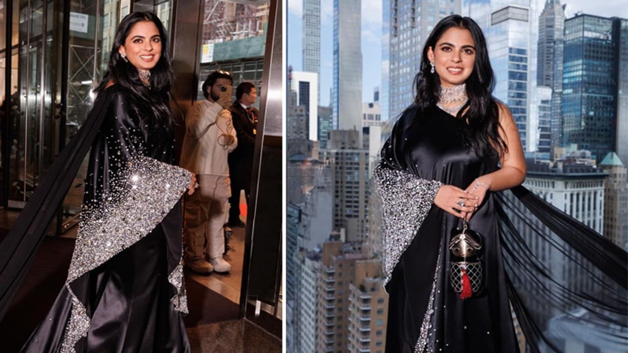 MET Gala 2023: isha ambani looks beautifull in prabal gurung saree gown