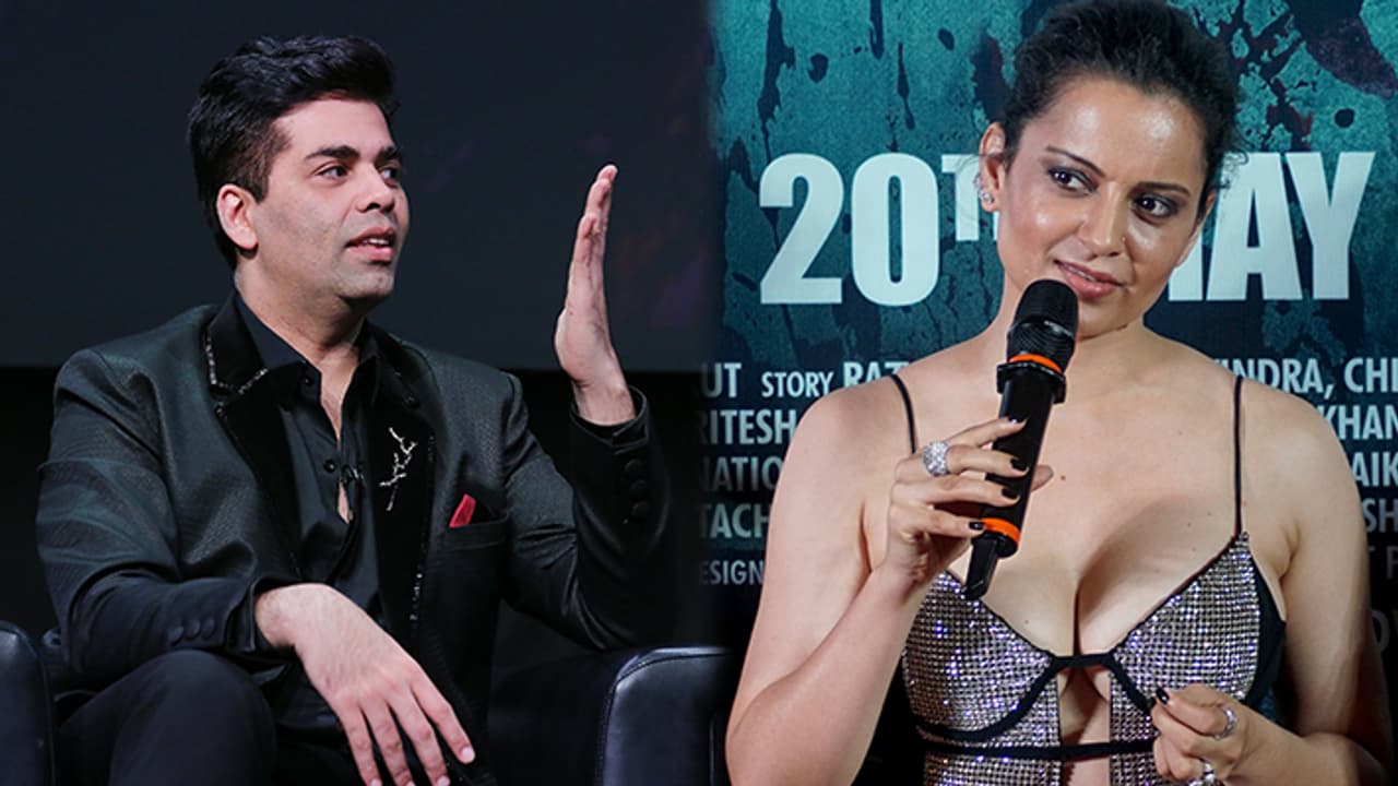 Kangana Ranaut Karan Johar Fight Kangana Ranaut Karan Johar Fight