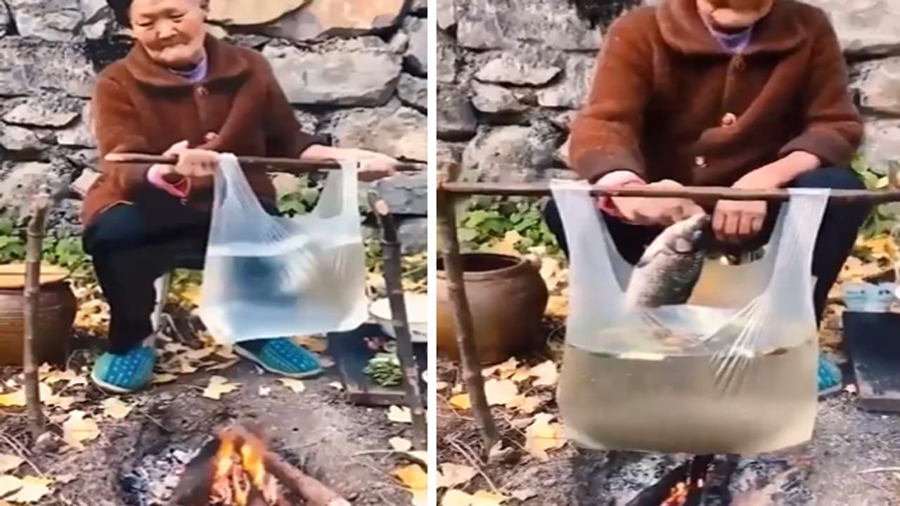 cooking food in polythene cooking food in polythene