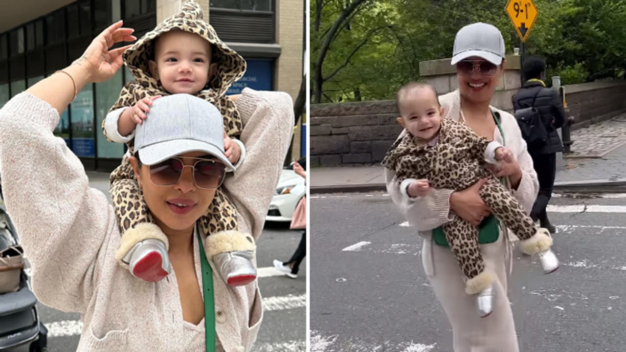 Priyanka Chopra With Daughter Malti Marie Priyanka Chopra With Daughter Malti Marie