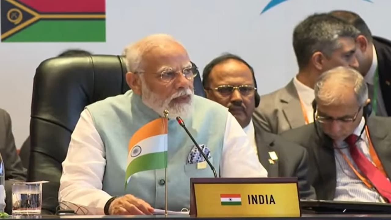 PM Narendra Modi in FIPIC PM Narendra Modi in FIPIC