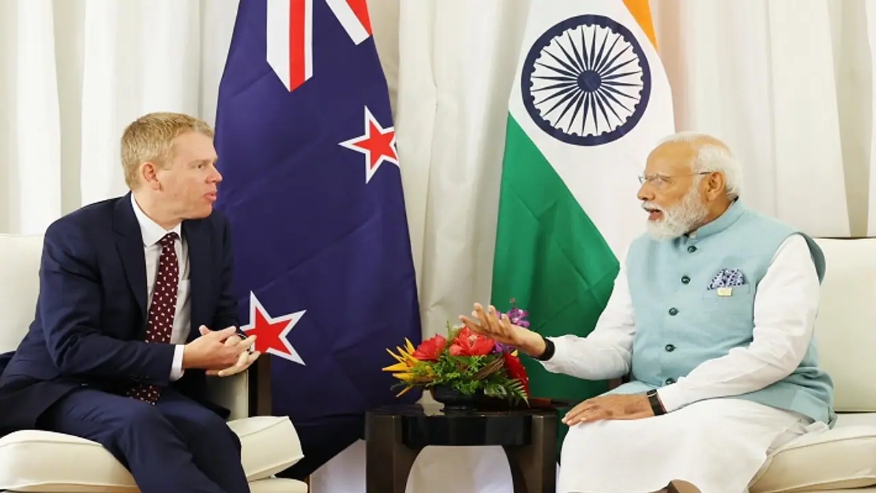 Narendra Modi meeting with Chrishipkins Narendra Modi meeting with Chrishipkins