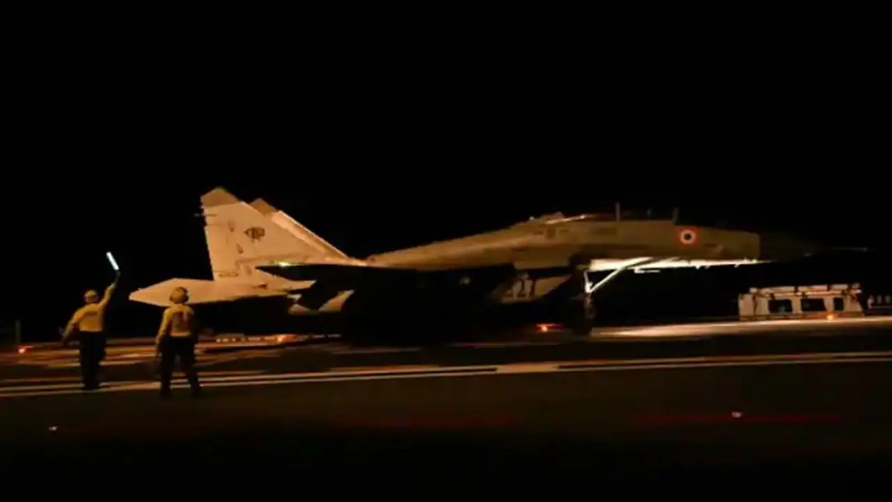 MiG 29K on INS Vikrant MiG 29K on INS Vikrant